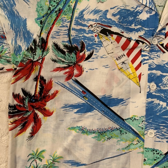 🔥Fabulous Vintage Tropical Cotton Button Down XL - Picture 3 of 8
